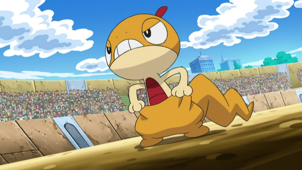 Scraggy, um poderoso Pokémon lutador