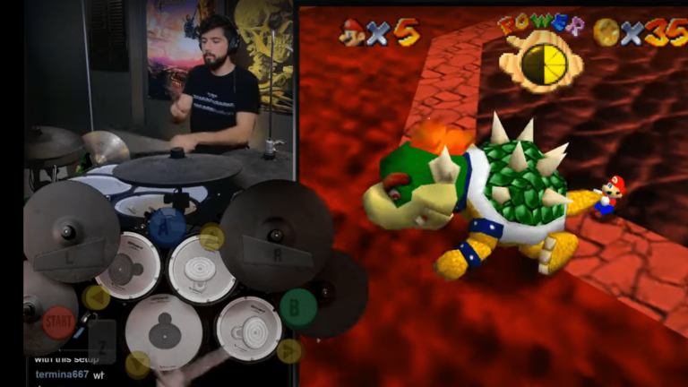 Super Mario 64 | Jogador faz speedrunner com uma bateria