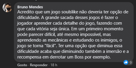 Elden Ring: usuários debatem sobre dificuldade de jogos soulslike (outra vez) Elden Ring: usuários debatem sobre dificuldade de jogos soulslike (outra vez)