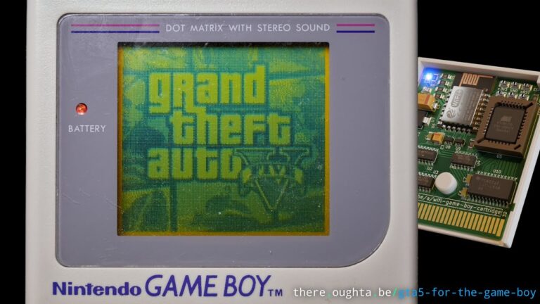 Youtuber impressiona ao rodar GTA V no Game Boy original Youtuber impressiona ao rodar GTA V no Game Boy original