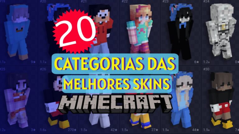 Skins para Minecraft: 20 Categorias Incríveis! Skins para Minecraft: 20 Categorias Incríveis!