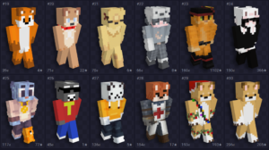 Skins para Minecraft na temática de animais