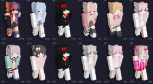 Skins para Minecraft na temática Kawaii