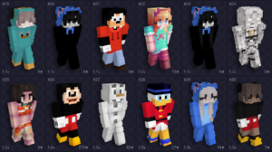 Skins para Minecraft na temática da Disney / Pixar