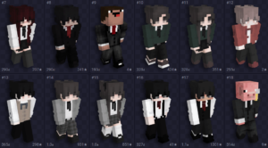 Skins para Minecraft na temática formal