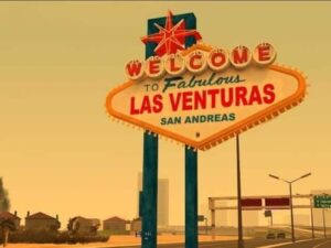 Foto relacionada à viagem de CJ do GTA San Andreas para Las Venturas.