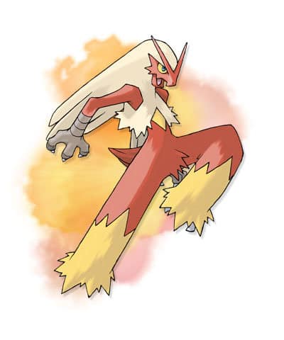 Os 10 melhores pokémons de fogo Blaziken