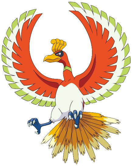 Os 10 melhores pokémons de fogo ho-oh