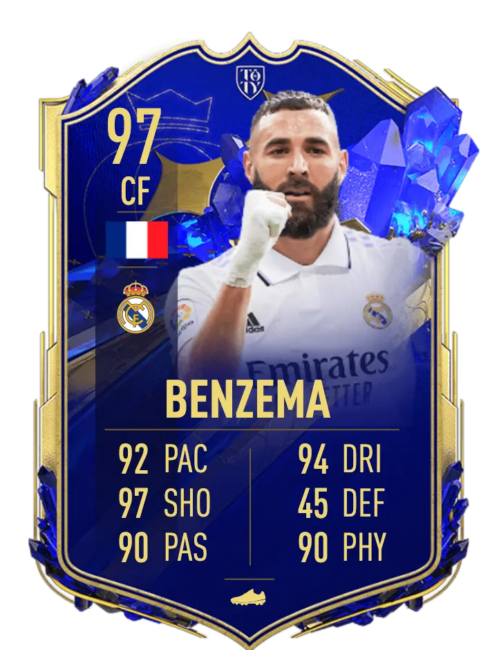 FIFA: qual foi o último TOTY da franquia? (Time do ano) FIFA 23 Benzema TOTY