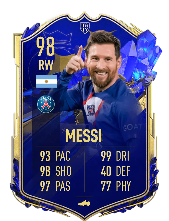 FIFA: qual foi o último TOTY da franquia? (Time do ano) FIFA 23 Messi TOTY