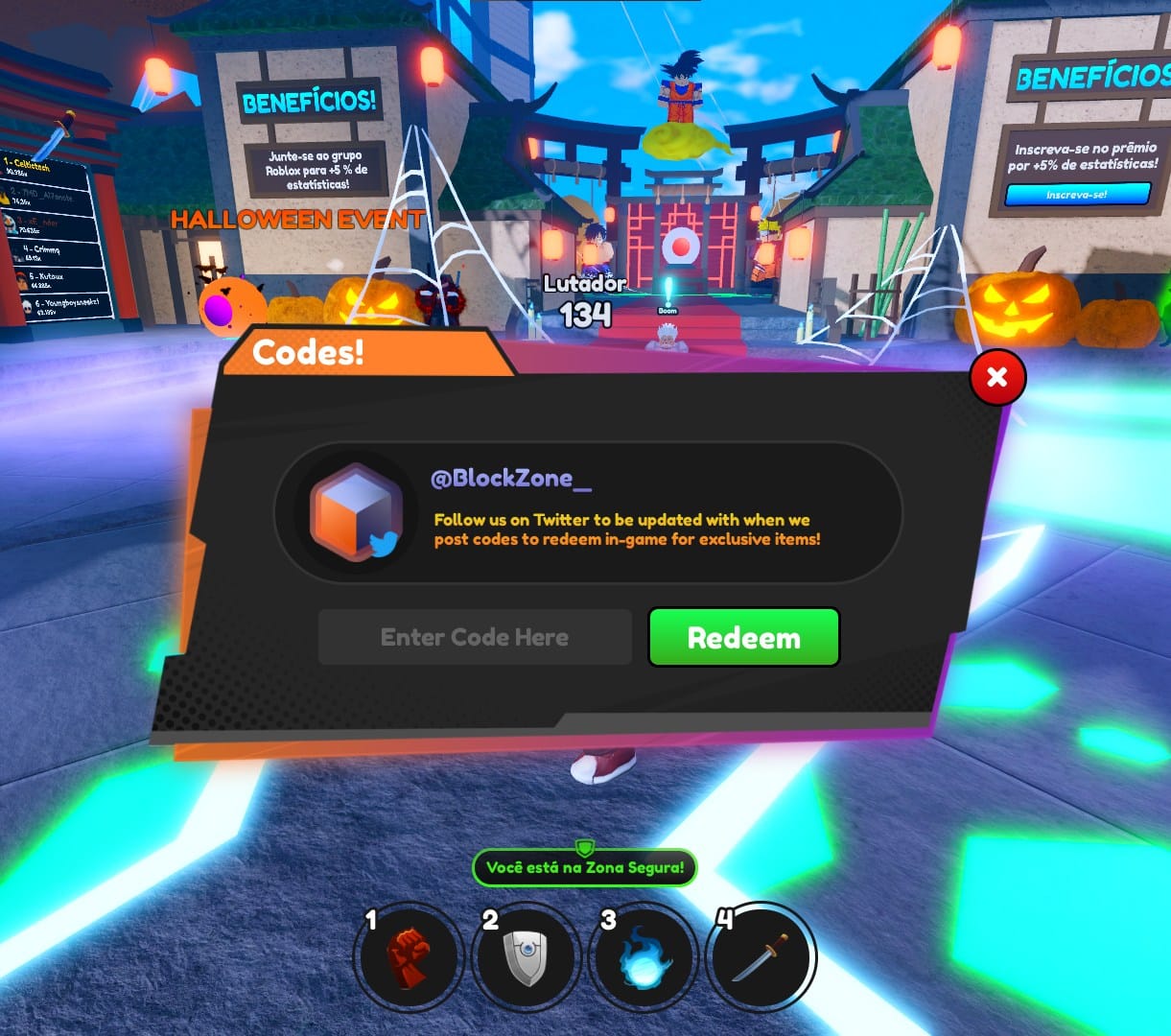 Codes Anime Fighting Simulator X: todos os códigos novos!