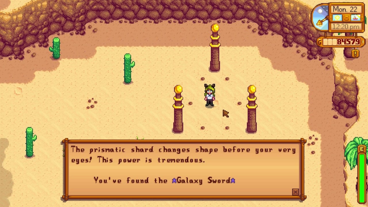 Stardew Valley Deserto Espada Prisma