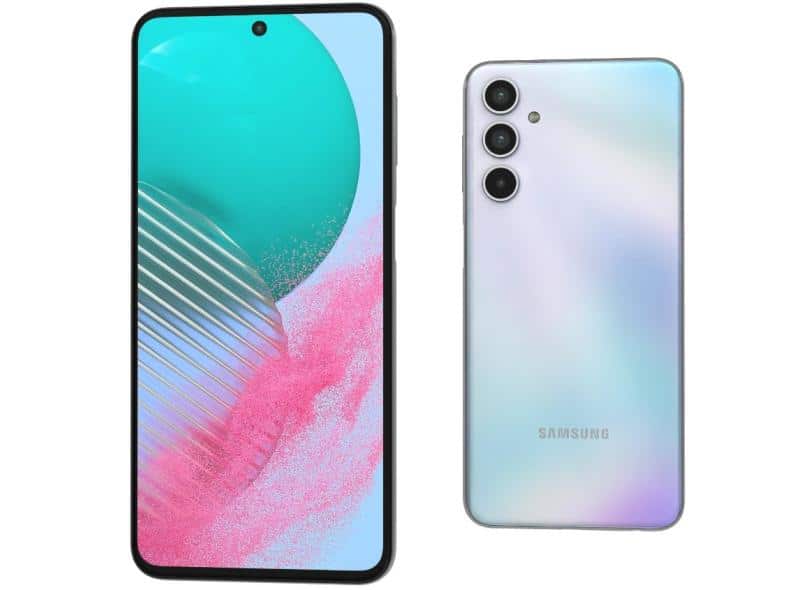 Imagem frente e verso do celular Smartphone Samsung Galaxy M54.
