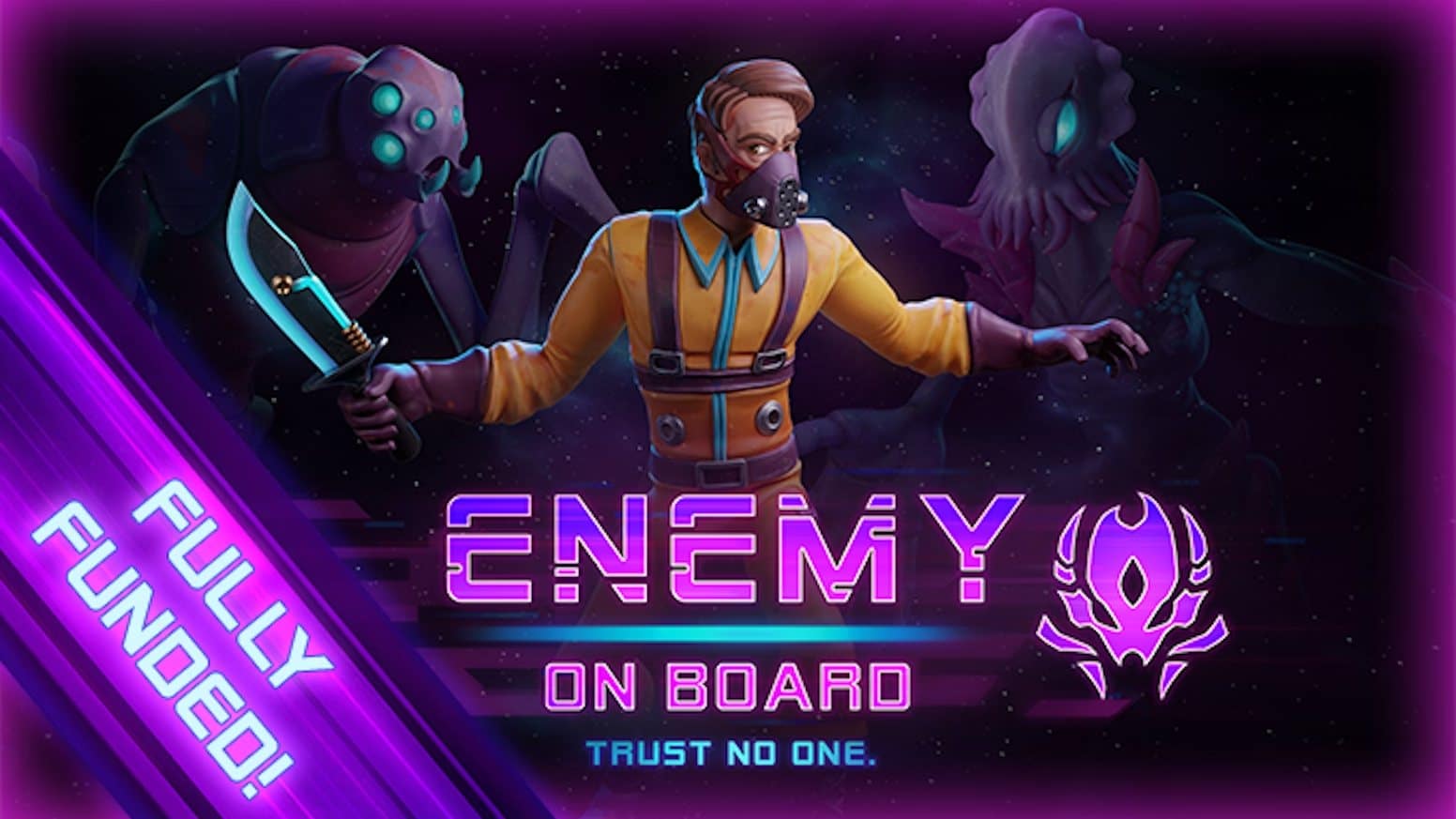 10 Jogos Parecidos com Among Us: Para PC, celular e consoles Capa oficial de Enemy On Board.