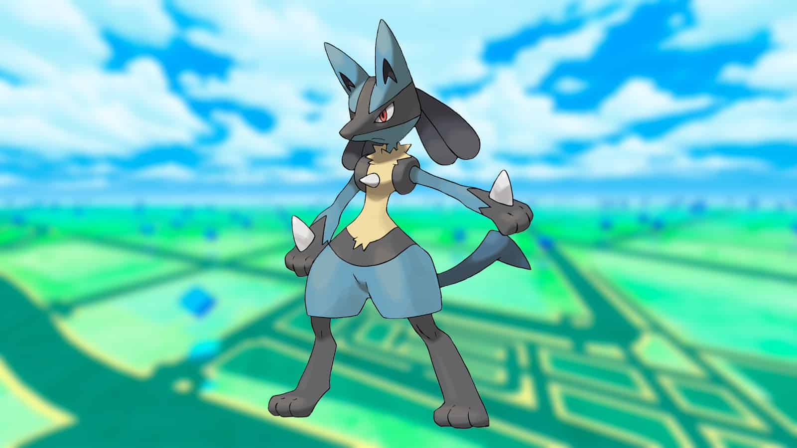 Imagem do Pokémon tipo Lutador mais fortes, Lucario. (Divulgação / Internet)