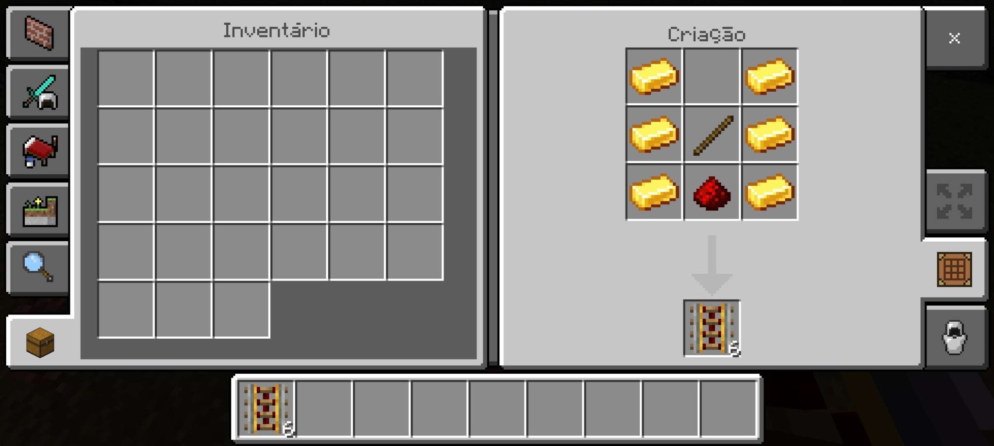 Como fazer trilho no Minecraft: Elétrico, detector e ativador!