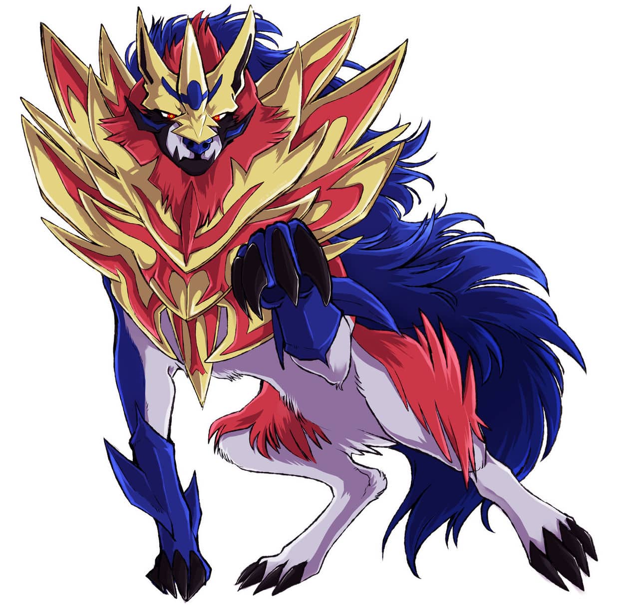 Imagem do Pokémon tipo Lutador mais fortes, Zamazenta. (Divulgação / Internet)