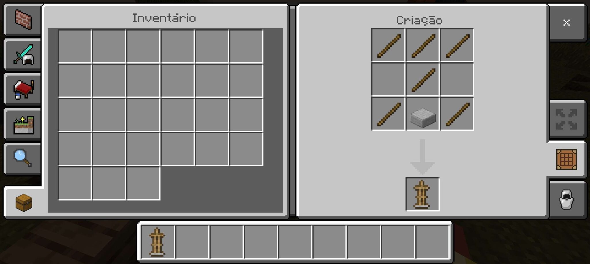 Veja como fazer suporte de armadura no Minecraft Foto tutorial sobre como fazer suporte de armadura no Minecraft. (Divulgação / Internet)