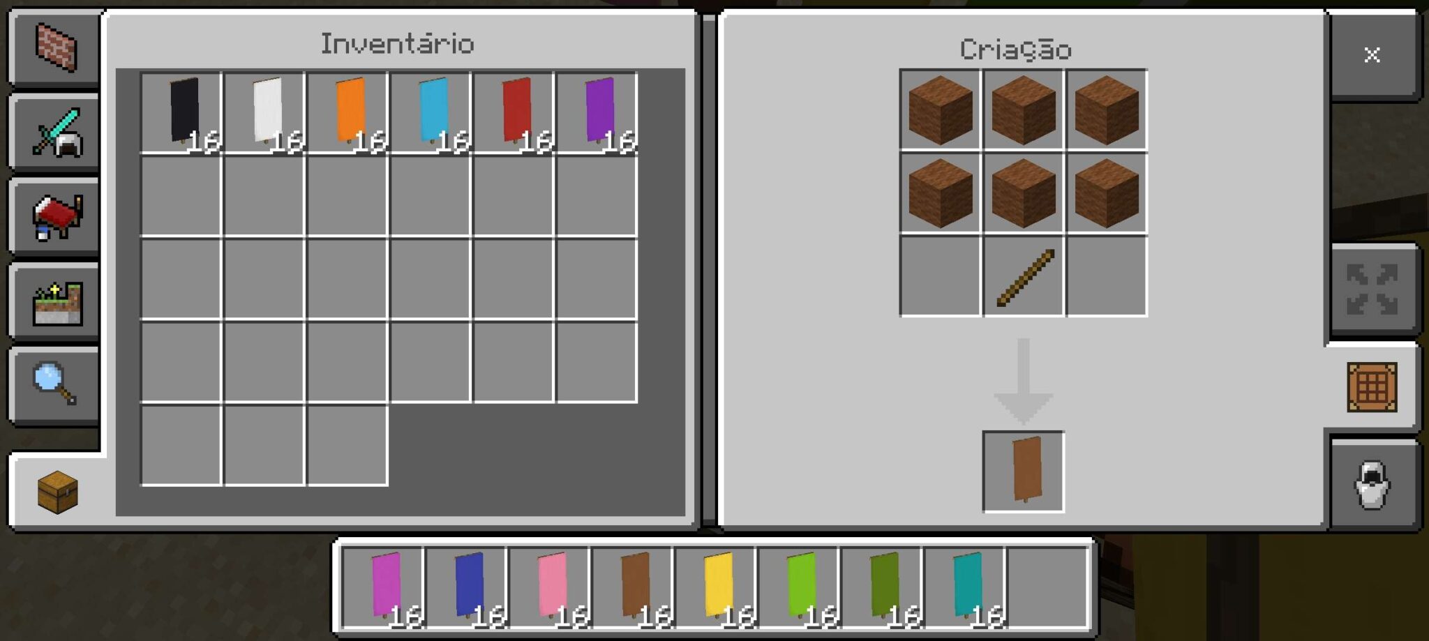 Como fazer bandeira no Minecraft Como fazer bandeira no Minecraft