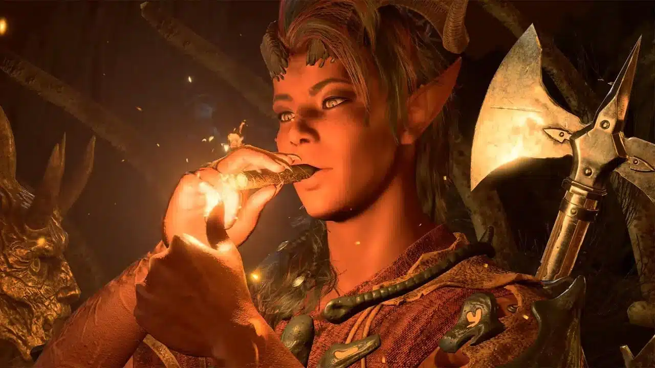 Imagem da personagem de Baldur's Gate 3 Karlach. (Divulgação / Internet)