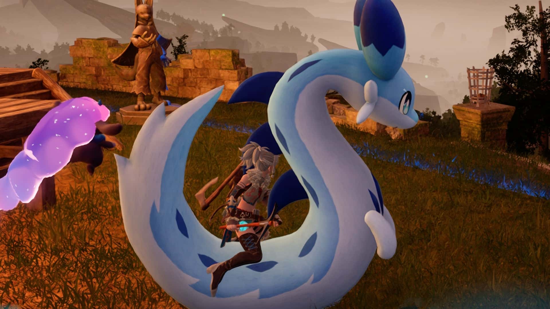 Chillet &eacute; uma das montarias terrestres dispon&iacute;veis em Palworld.