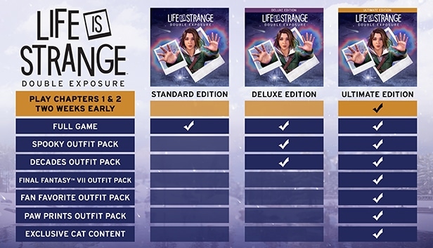 Comparação de versões de Life is Strange: Double Exposure