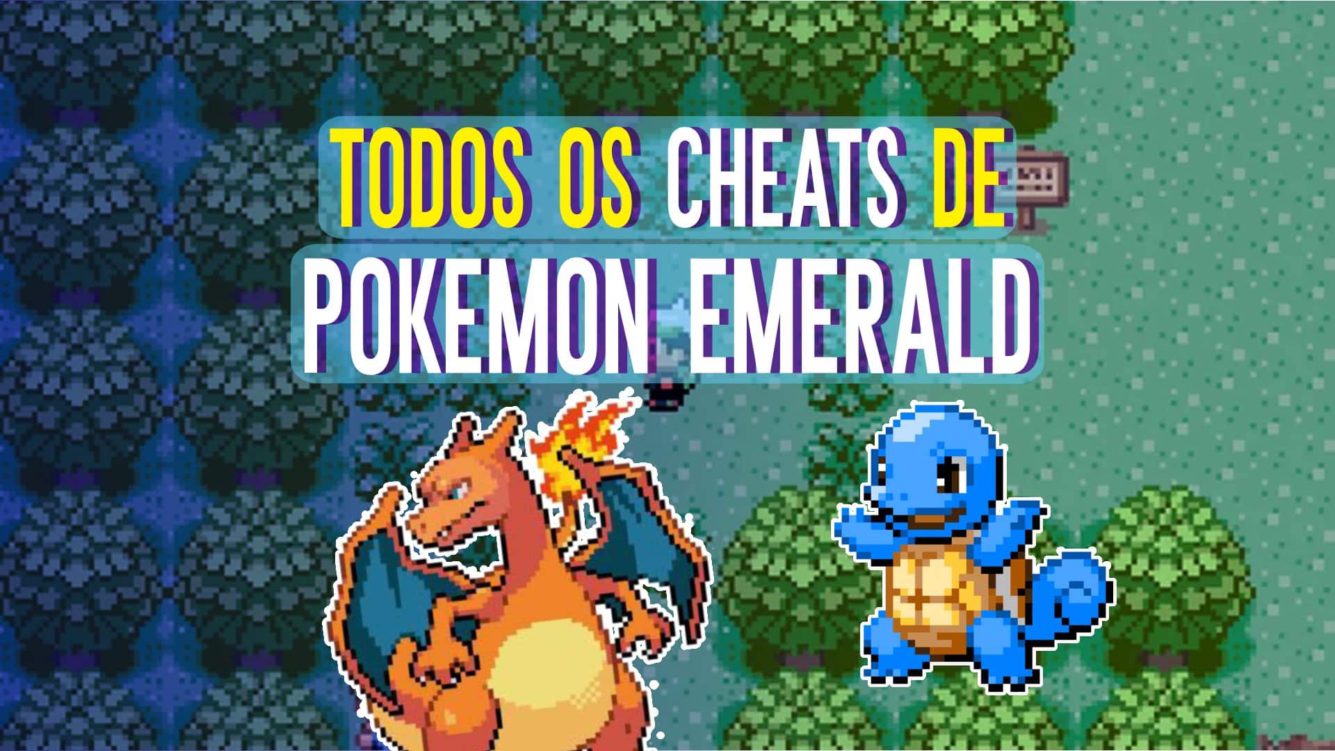 Pokémon Emerald Cheats Rare Candy, dinheiro infinito e +! Clube do